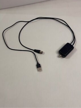 USB-Powered Black Antenna Adapter Cable with Inline Power Module
